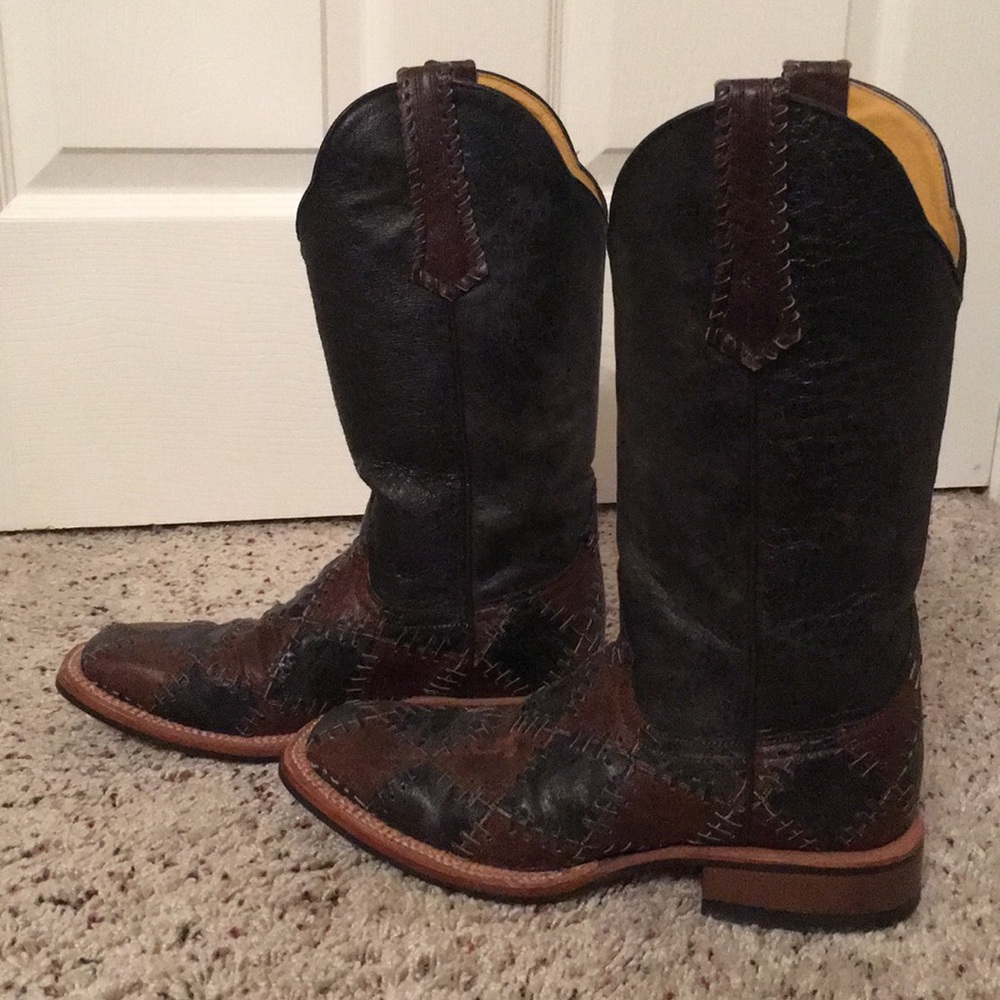 LIKE NEW WOMENS SQUARE TOE CINCH COWGIRL BOOTS